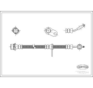 Brzdová hadice CORTECO 19032514