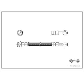 Brzdová hadice CORTECO 19032605