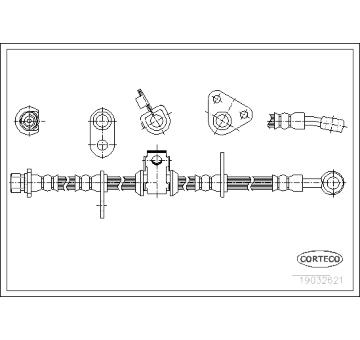 Brzdová hadice CORTECO 19032621