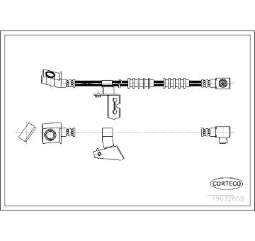Brzdová hadice CORTECO 19032658