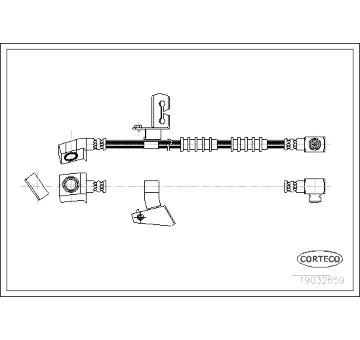 Brzdová hadice CORTECO 19032659