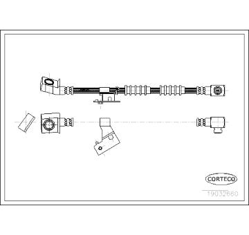 Brzdová hadice CORTECO 19032660