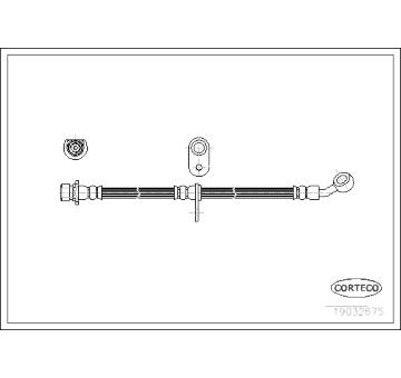 Brzdová hadica CORTECO 19032675
