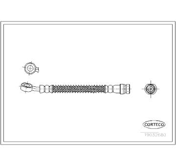 Brzdová hadica CORTECO 19032680
