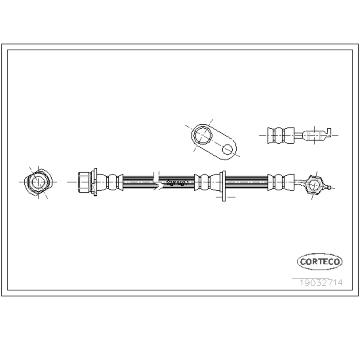 Brzdová hadice CORTECO 19032714
