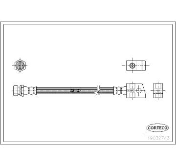 Brzdová hadice CORTECO 19032743
