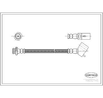 Brzdová hadice CORTECO 19032745