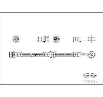 Brzdová hadice CORTECO 19032752