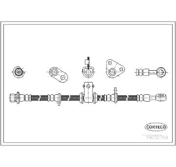 Brzdová hadice CORTECO 19032769