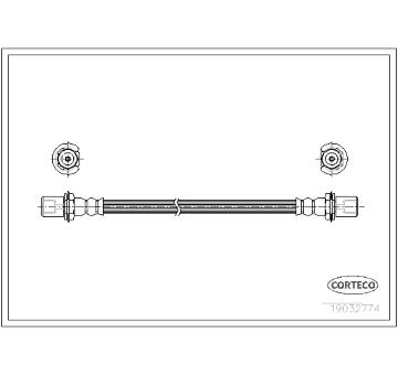 Brzdová hadica CORTECO 19032774