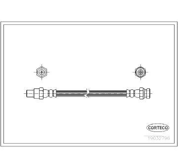 Brzdová hadice CORTECO 19032796