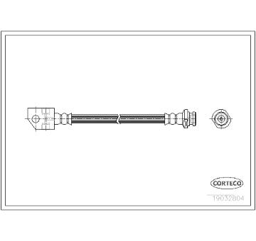 Brzdová hadice CORTECO 19032804