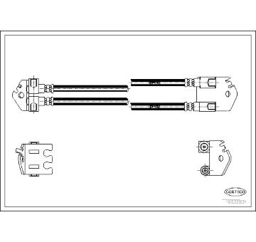 Brzdová hadice CORTECO 19032831