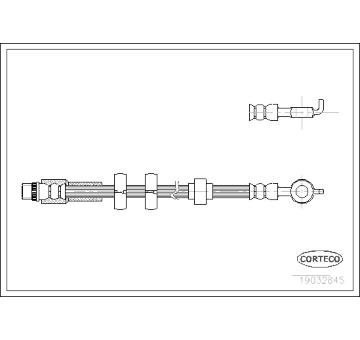 Brzdová hadice CORTECO 19032845