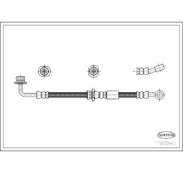 Brzdová hadice CORTECO 19032863