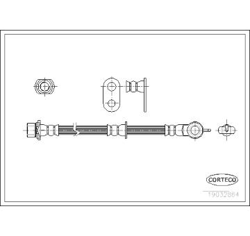 Brzdová hadice CORTECO 19032864
