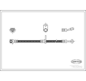 Brzdová hadica CORTECO 19032892