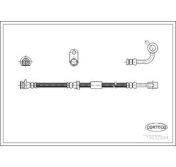 Brzdová hadice CORTECO 19032894