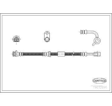 Brzdová hadice CORTECO 19032895