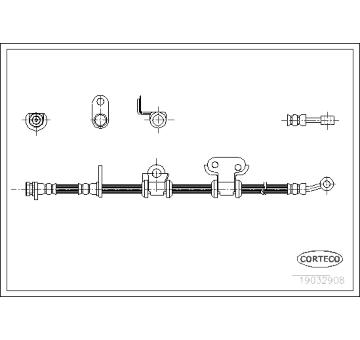 Brzdová hadice CORTECO 19032908