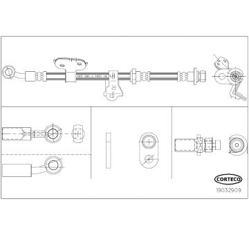 Brzdová hadice CORTECO 19032909