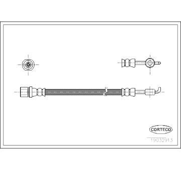 Brzdová hadice CORTECO 19032913