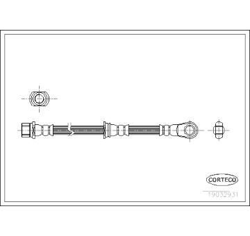 Brzdová hadice CORTECO 19032931