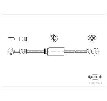 Brzdová hadice CORTECO 19032941