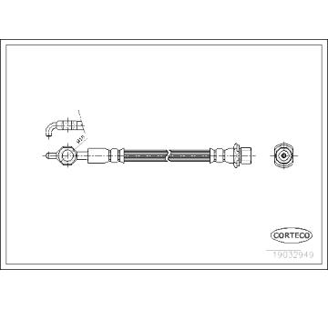 Brzdová hadice CORTECO 19032949