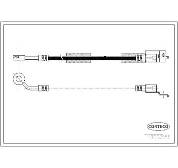 Brzdová hadica CORTECO 19032956