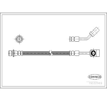 Brzdová hadice CORTECO 19032969