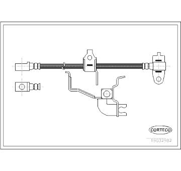 Brzdová hadice CORTECO 19032982