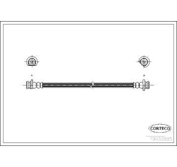 Brzdová hadice CORTECO 19032985