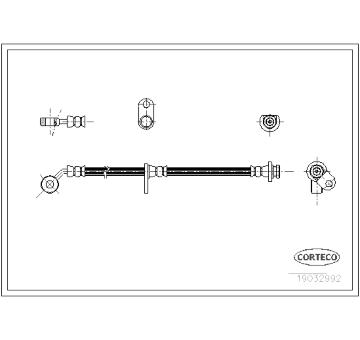 Brzdová hadice CORTECO 19032992