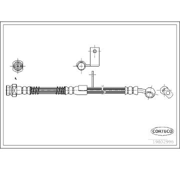 Brzdová hadice CORTECO 19032996