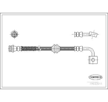 Brzdová hadice CORTECO 19033011