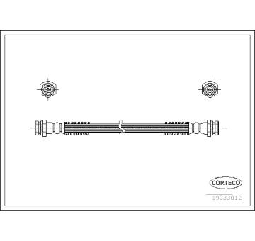 Brzdová hadice CORTECO 19033012