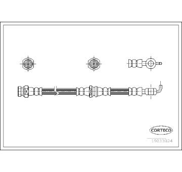 Brzdová hadice CORTECO 19033024