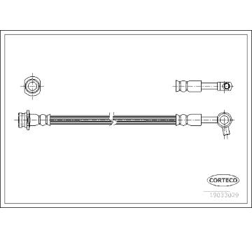 Brzdová hadice CORTECO 19033029