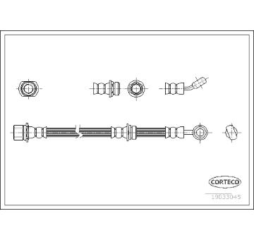 Brzdová hadica CORTECO 19033045