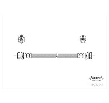 Brzdová hadice CORTECO 19033047