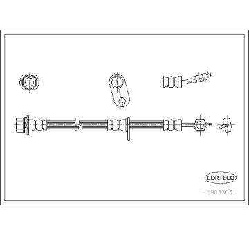 Brzdová hadice CORTECO 19033051