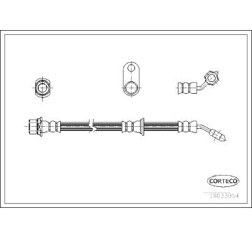 Brzdová hadice CORTECO 19033054