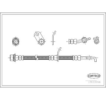 Brzdová hadice CORTECO 19033056