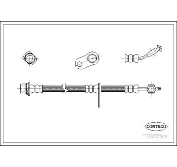 Brzdová hadice CORTECO 19033058