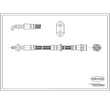 Brzdová hadice CORTECO 19033069
