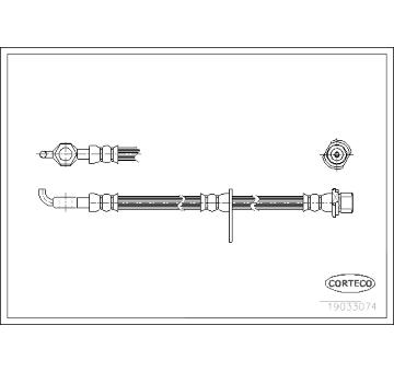 Brzdová hadice CORTECO 19033074