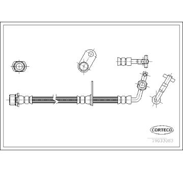 Brzdová hadice CORTECO 19033083