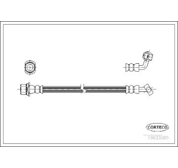 Brzdová hadice CORTECO 19033089
