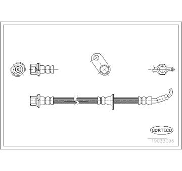 Brzdová hadice CORTECO 19033096